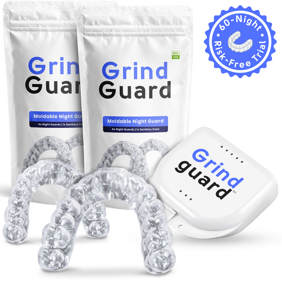 GrindGuard™ Plus Night Guard – 2 Pack (Save 20%)